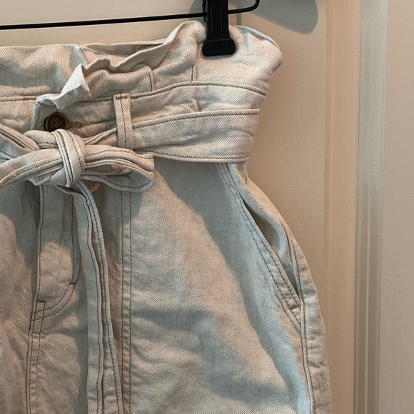 Free People Oatmeal Cinch Waist Mini Skirt - Picture 6 of 14